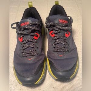 Hoka One One Black and Yellow Athletic Shoes with Breathable Upper Challenger 6